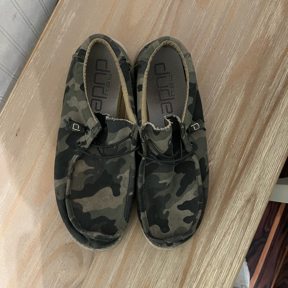 Hey Dude Kids Camo Shoes